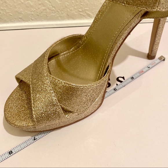GUESS GOLD METALLIC Jordie Dress Sandals Heels - Picture 5 of 5